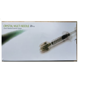 20 pcs Crystal Multi Needle Mesotherapy Injector 5 Pin Needle 32G 1.5mm