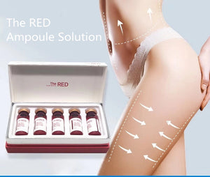 Face & Body Fat Dissolving Injection Lipolysis The RED Solution 5x10ml(cc)